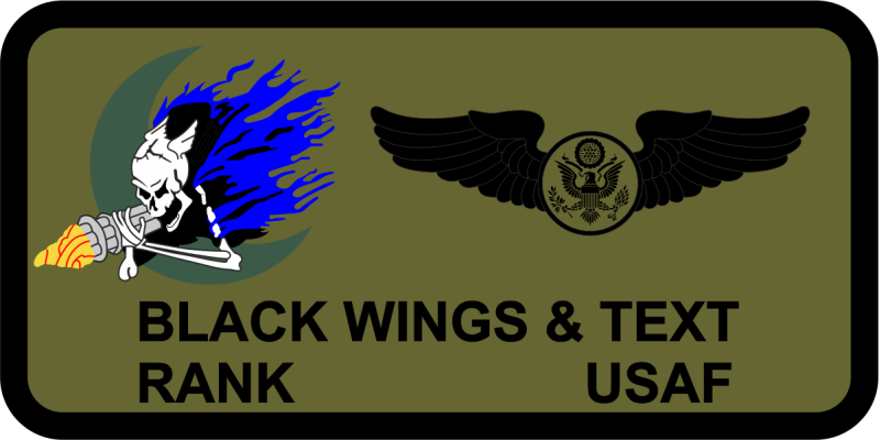16 SOS Spectre Enlisted Name Tag