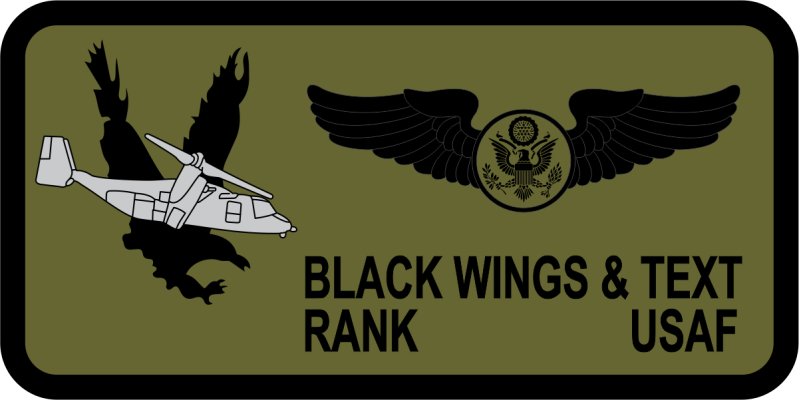 20 SOS CV-22 Osprey Eagle Subdued Name Tag