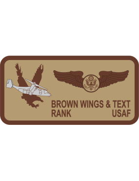 Image for 20 SOS CV-22 Osprey Eagle Desert Name Tag