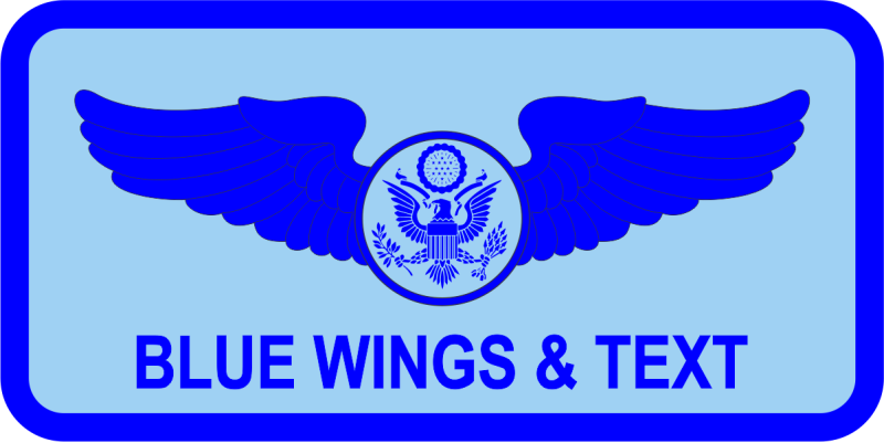 437 OG Light Blue Name Tag