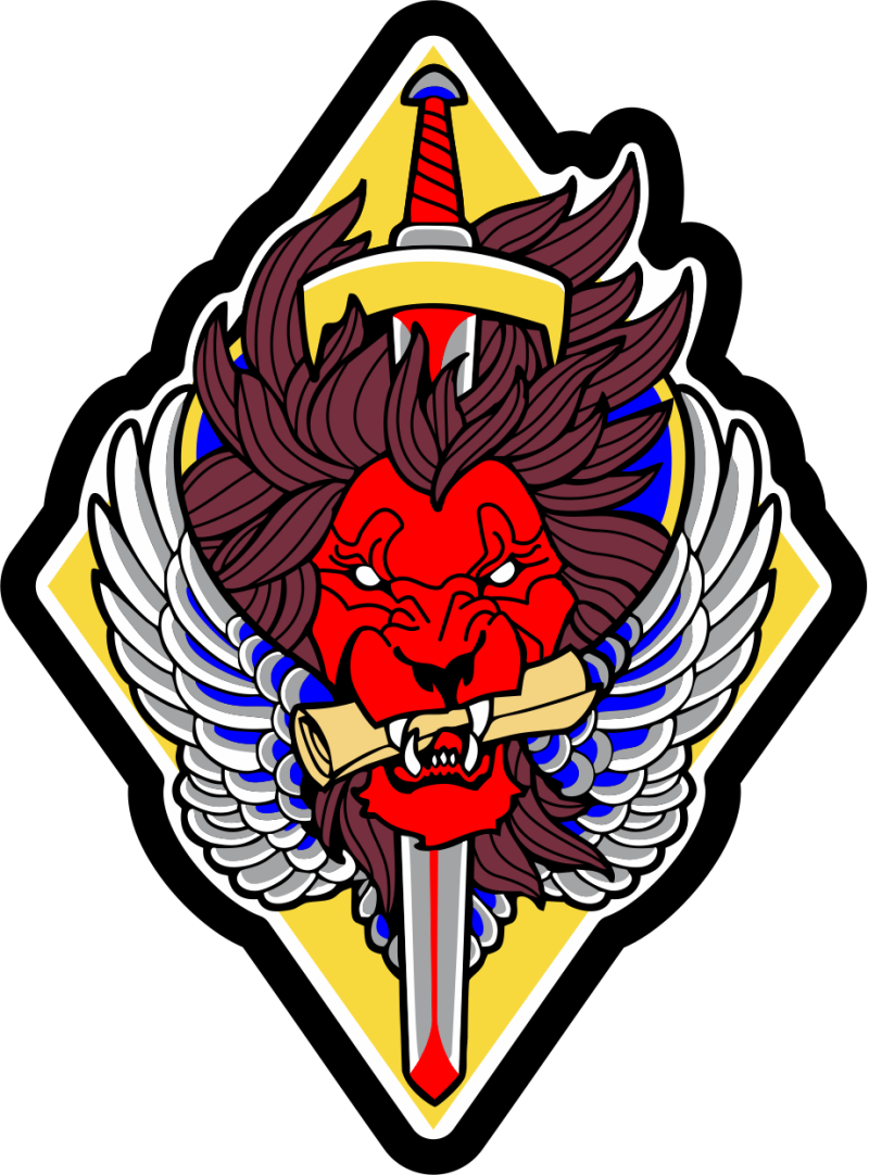 16 AS Friday Patch Lion with Wings