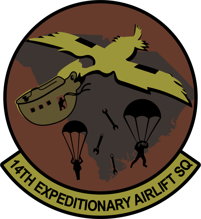 14 EAS PVC Pelican with Parachutes & Wrenches OCP Patch