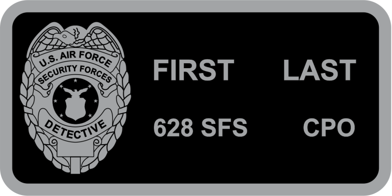 628 SFS Detective Name Tag