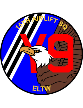 Image for 15 AS Y9 Invasion Stripes with Eagle Full Color Patch 4"
