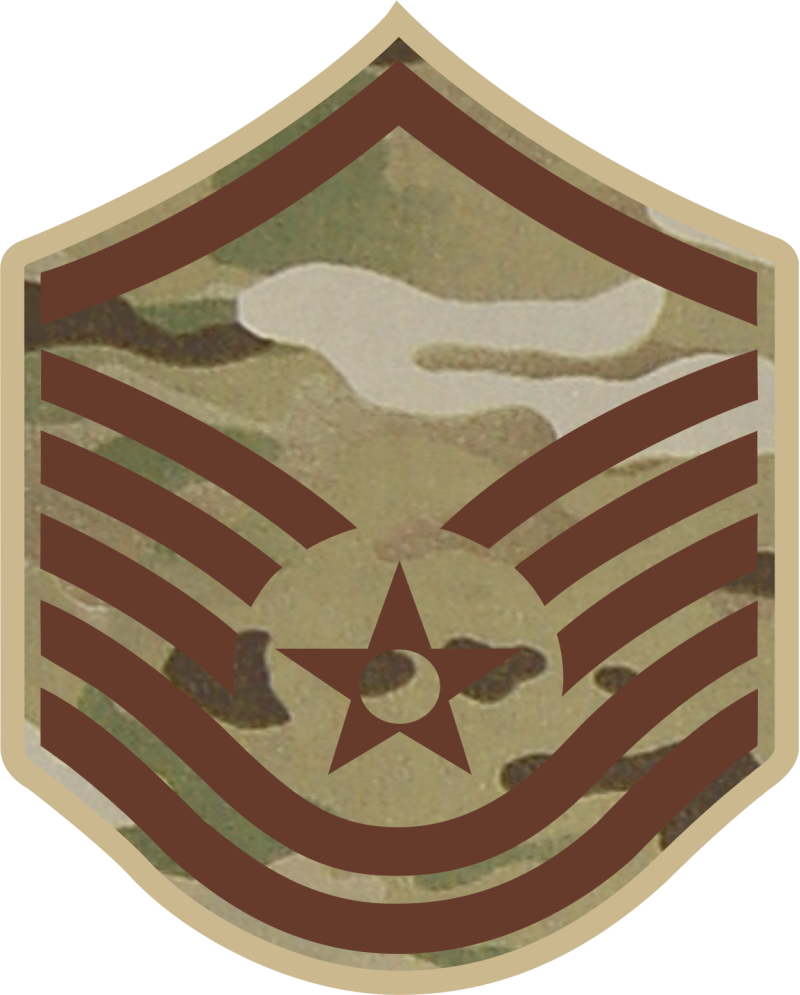 MSGT Stripes OCP 5 inch Patch