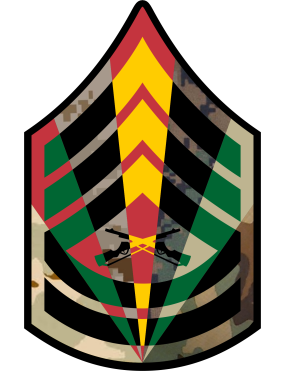 Image for USMC Chevron E-7 Master Gunnery SGT 7 Panel 7 inch Patch