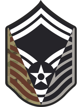 Image for SMSgt Stripes 3-Panel  6 inch OCP Patch