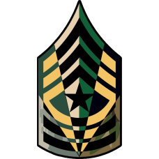Image for Army Sergeant Major Chevron Star 6 Panel Patch