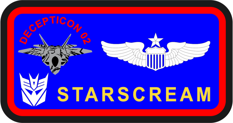 Decepticon "Starscream" Name Tag 