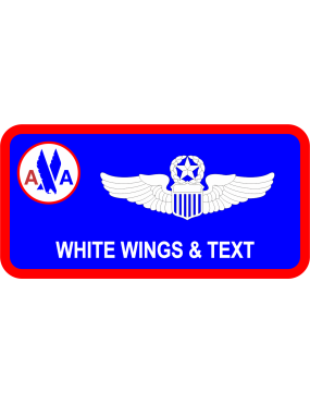 Image for American Airlines Blue Name Tag