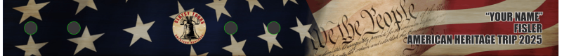 Slotsy Tours "Fisler" American Heritage Tour 2025 Bag Tag
