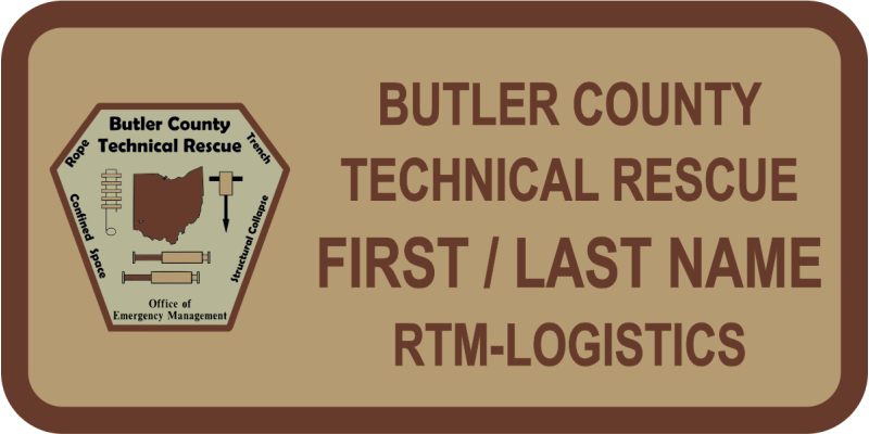 Butler County Technical Desert Rescue Name Tag