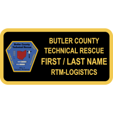 Image for Butler County Technical Black Rescue Name Tag