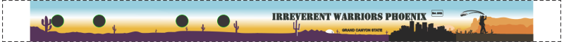 Irreverent Warriors Phoenix 2024 Bag Tag 