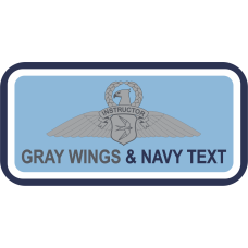 Image for METREA Aero Instructor Light Blue Name Tag