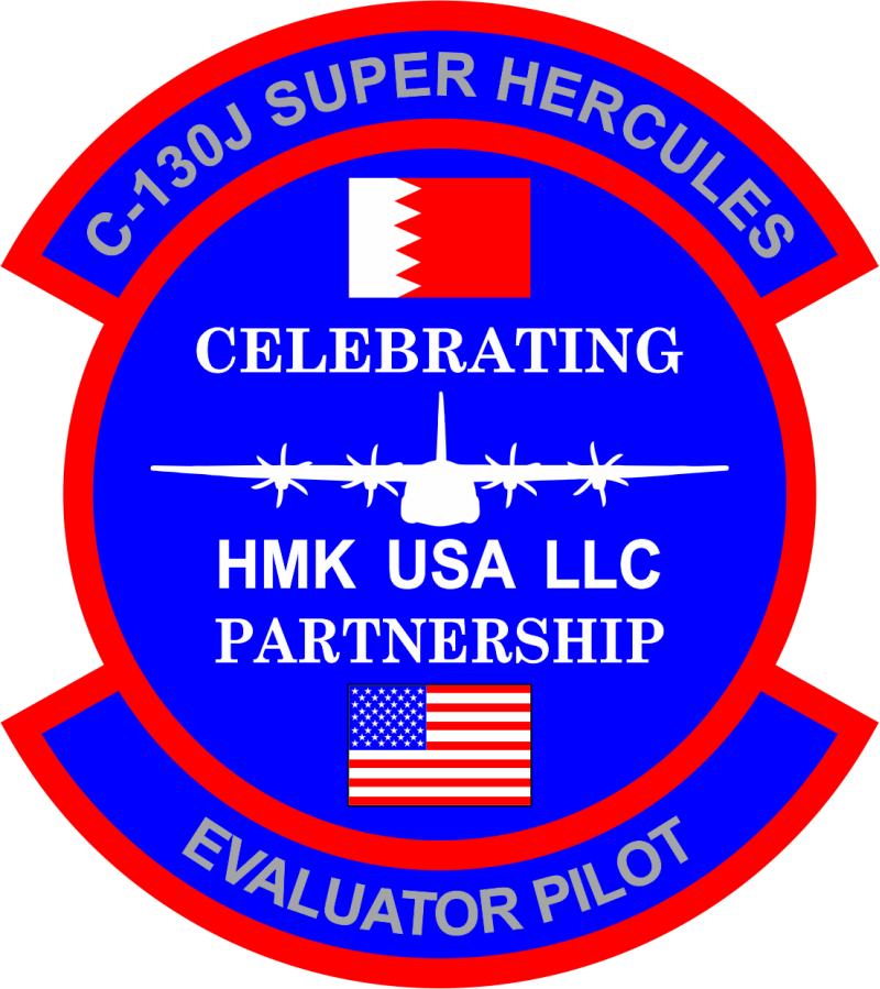 HMK USA C-130J Evaluator Pilot Patch