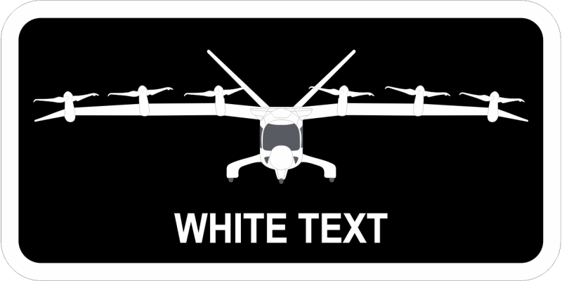 Archer Aviation Black Name Tag 