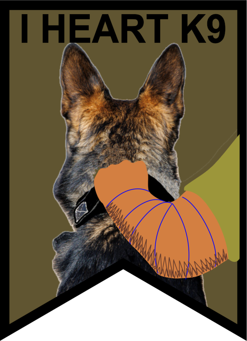 I Heart K9 Patch