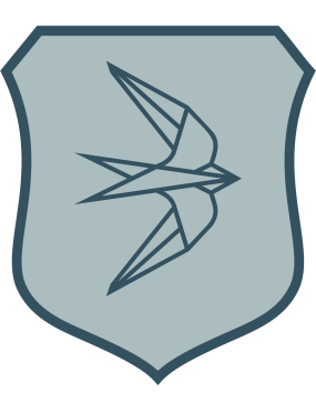 Image for Metrea Stylized Bird Shield Patch 3"