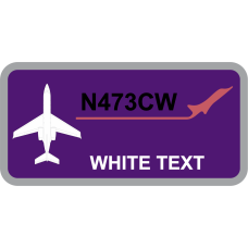 Image for N473CW Purple Name Tag