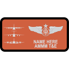 Image for Lockheed Martin Marietta Test & Eval C-130J, C-5, & P-3 Orange Name Tag