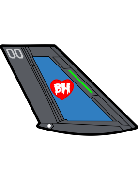 Image for BH World F-35 Blue Panel Tail PVC Patch