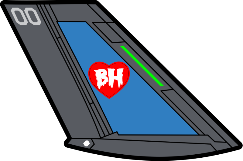 BH World F-35 Blue Panel Tail PVC Patch 
