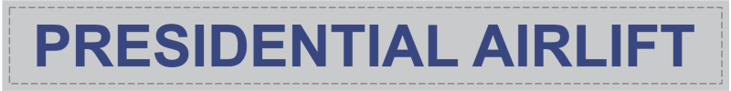 Air Force One Presidential Airlift Name Tape 