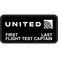 Image for United Airlines Black Name Tag