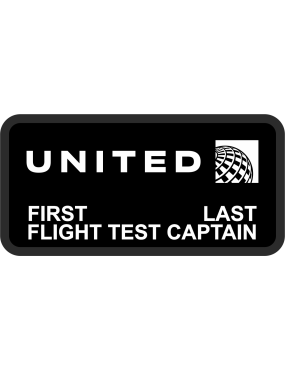 Image for United Airlines Black Name Tag
