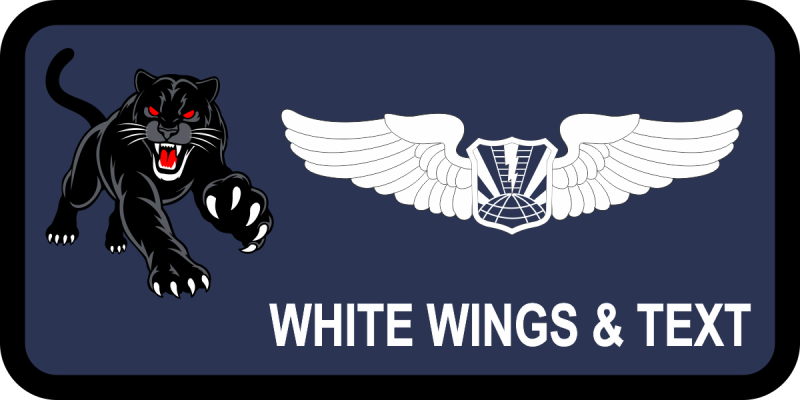 42 ATKS Panther Navy Name Tag