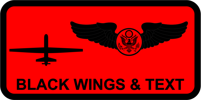 432 OG MQ-9 Red Name Tag