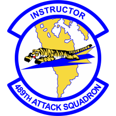 Image for 489 ATKS Tiger on Airplane Patch - Instructor