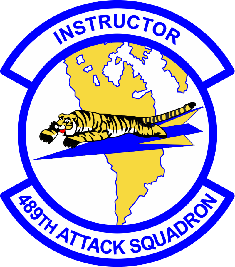 489 ATKS Tiger on Airplane Patch - Instructor