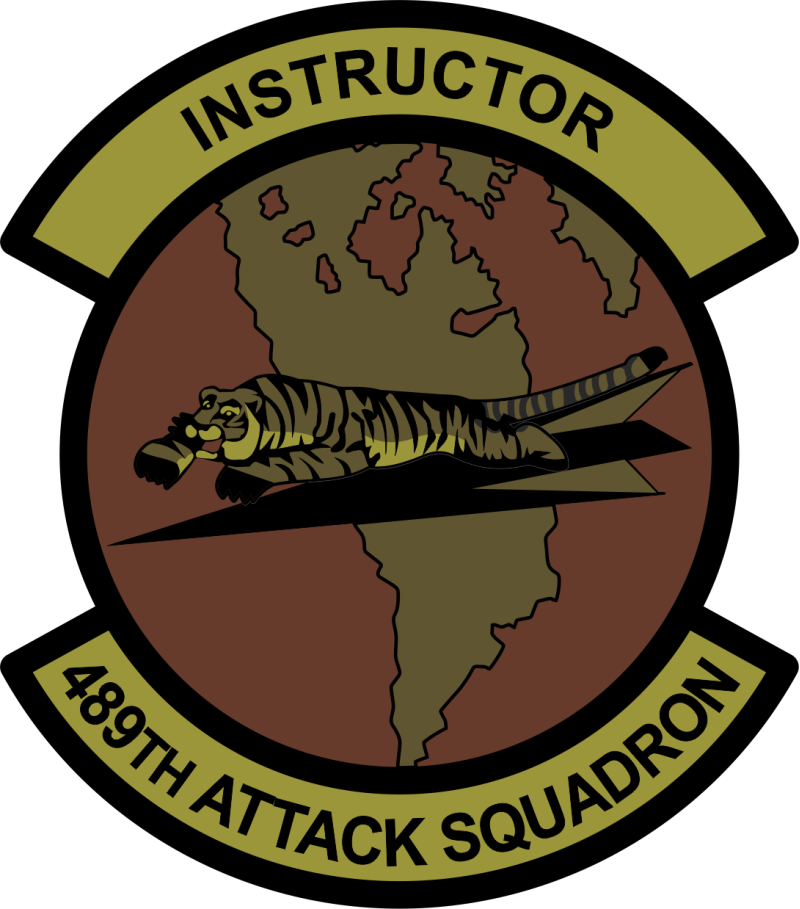 489 ATKS Tiger on Airplane Patch - Instructor OCP