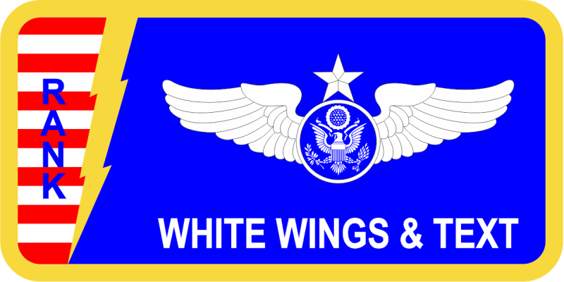 91 ATKS Red/White Stripes Name Tag