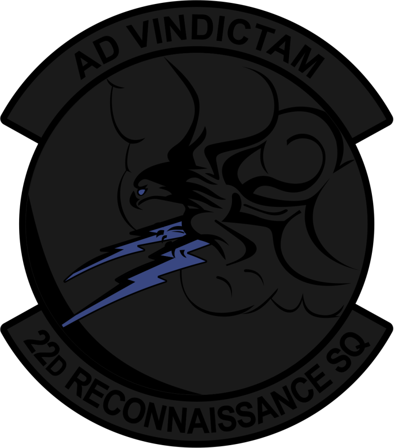 22 ATKS 22D Reconnaissance SQ Black-Out Patch