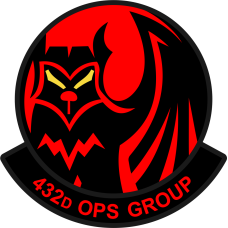 Image for 432 OG Stylized Owl Black & Red Patch