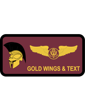 Image for 867 ATKS Maroon Spartan Name Tag