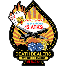 Image for 489 ATKS / 42 ATKS Death Dealers Red Flag Patch PVC