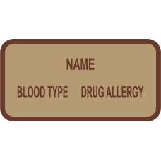 Image for 55 RQS Blood Type Name Tag