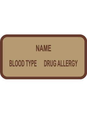 Image for 55 RQS Blood Type Name Tag
