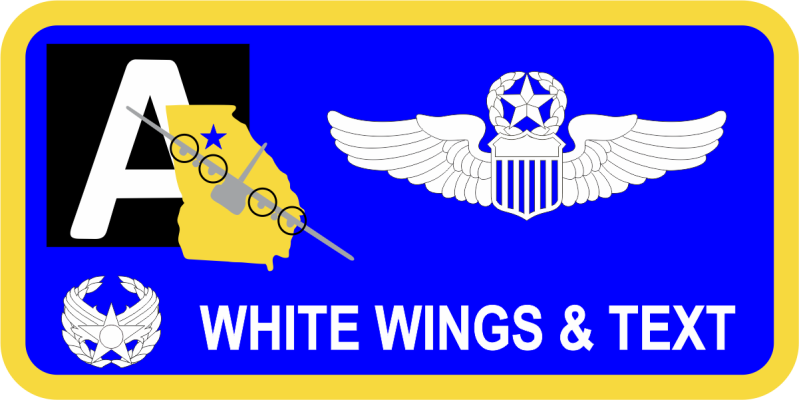 94 AW Staff Blue Name Tag