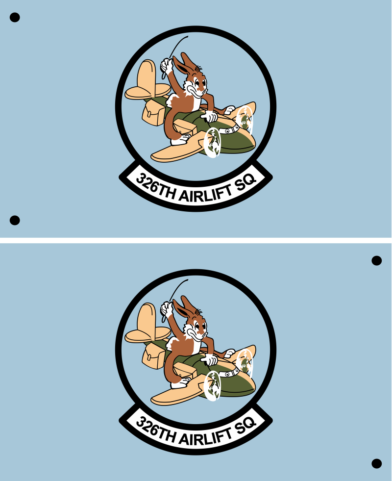 326 AS Double-Sided Flag 3' x 5', Dover AFB