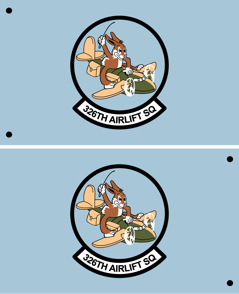 326 AS Double-Sided Flag 3' x 5', Dover AFB