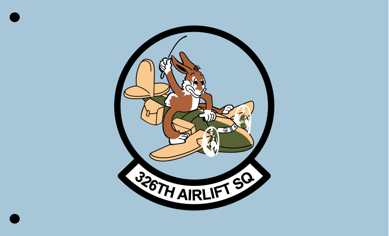 326 AS Single-Sided Flag 3' X 5, Dover AFB