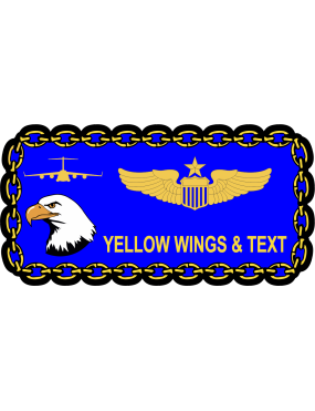 Image for 436 AW Safety Blue Name Tag