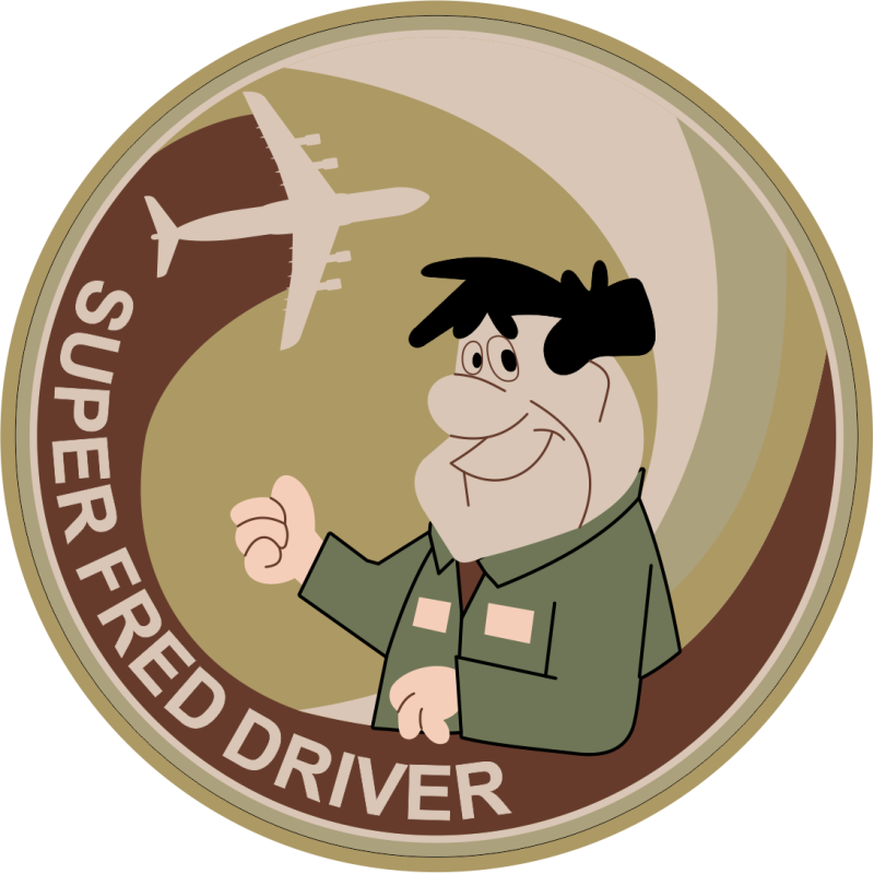 9 AS Super Fred Driver Subdued Patch