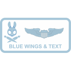 Image for 326 AS White-Out with Blue Bunny with Bomb Name Tag