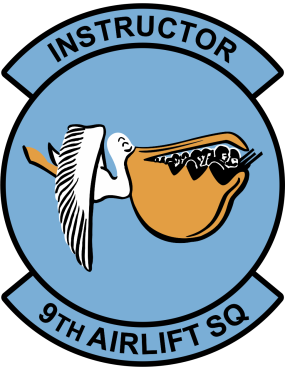 Image for 9 AS Full-Color Instructor Flying RIGHT Patch